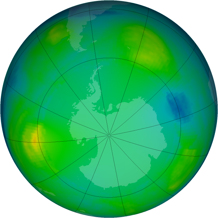 Ozone Map 1980-07-18